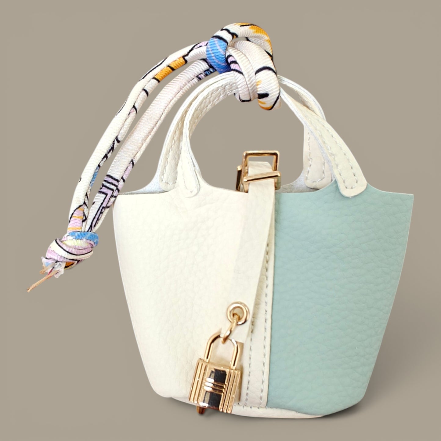 KIU Luxury Mini Lock Bag Charm Dual