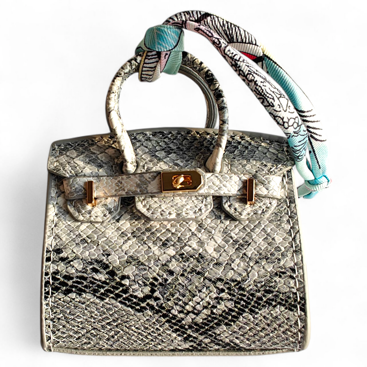 Luxury Mini Bag Charm Animal Print