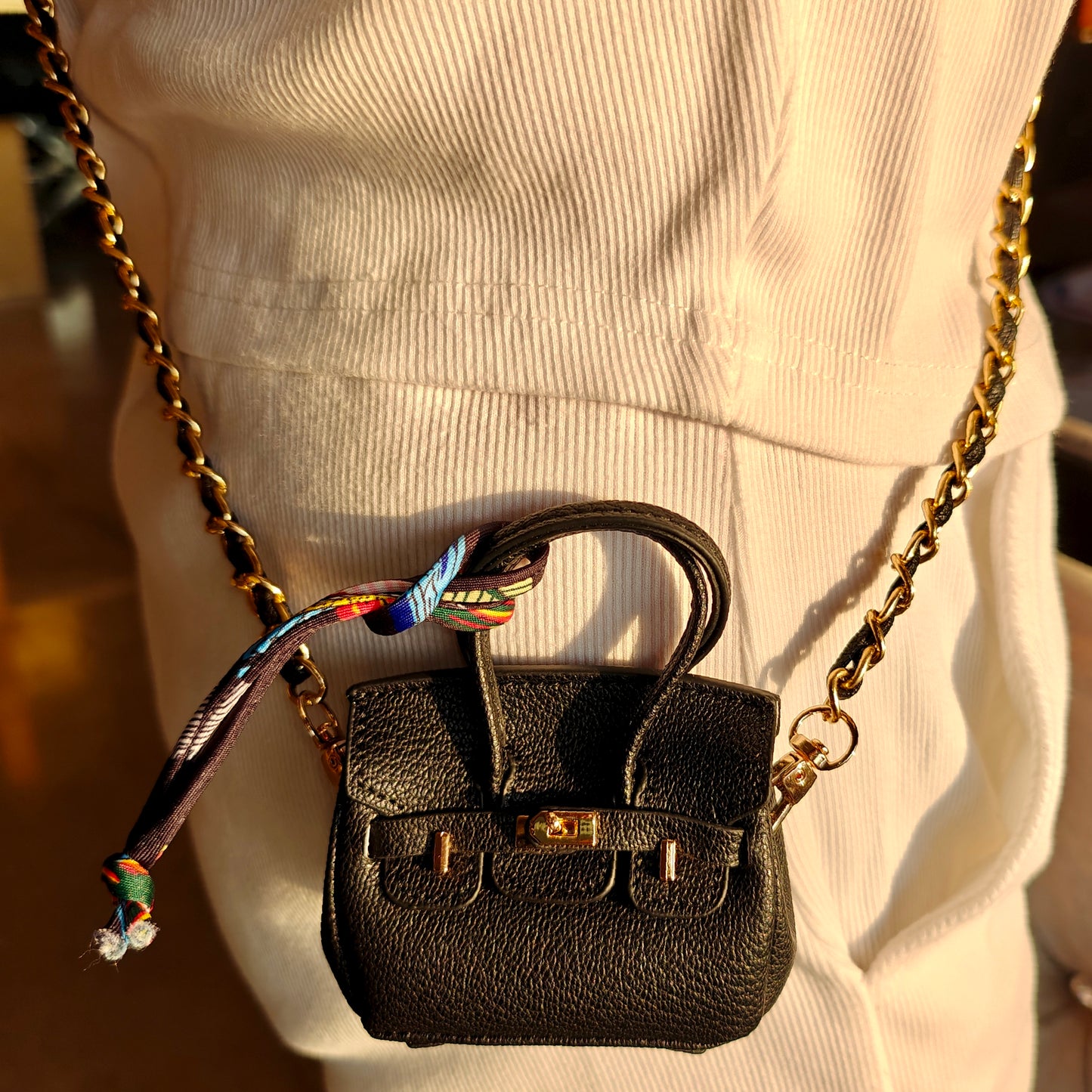 Luxury Mini Crossbody Bag Charm