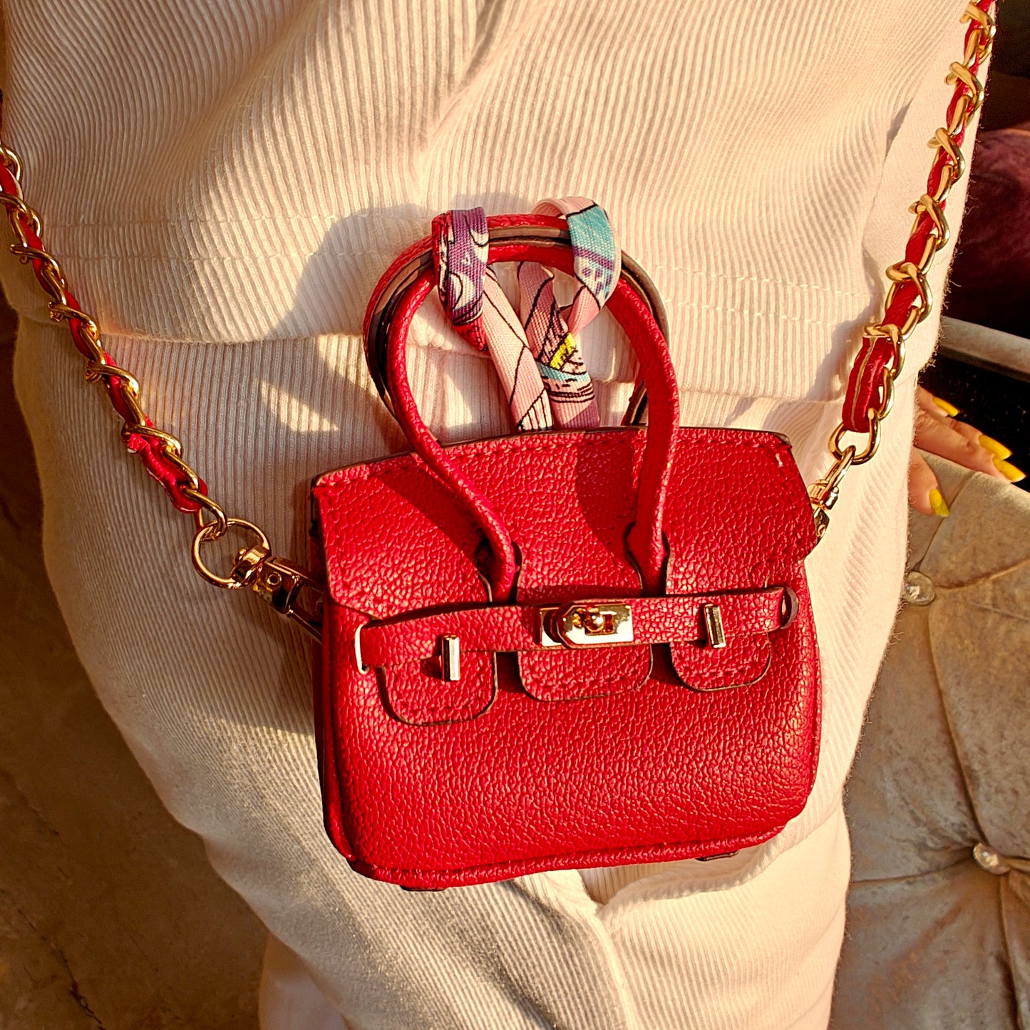 Luxury Mini Crossbody Bag Charm