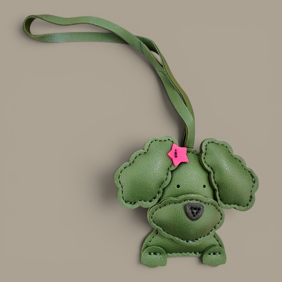 KIU Cute Poodle Dog Bag Charm