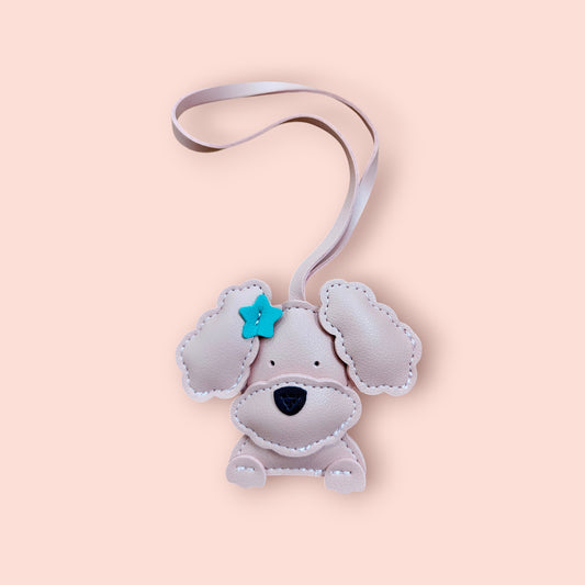 KIU Cute Poodle Dog Bag Charm