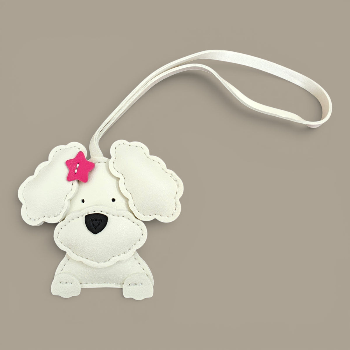 KIU Cute Poodle Dog Bag Charm
