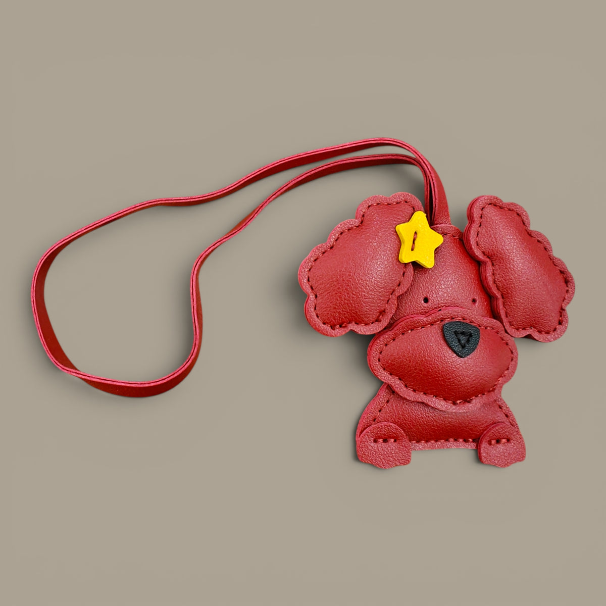 KIU Cute Poodle Dog Bag Charm