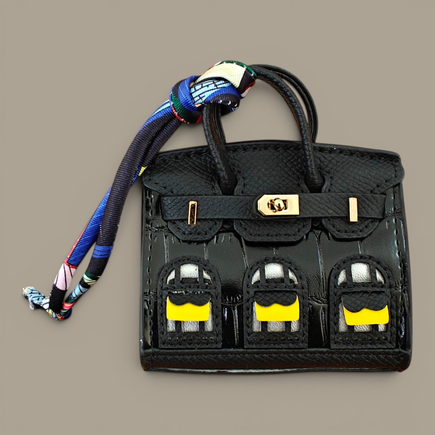 KIU Luxury Mini Bag Charm Curve