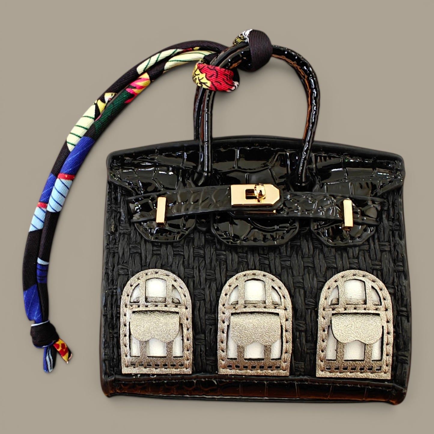 KIU Luxury Mini Bag Charm Curve