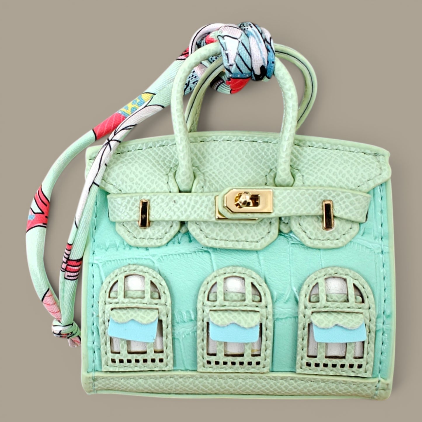 KIU Luxury Mini Bag Charm Curve