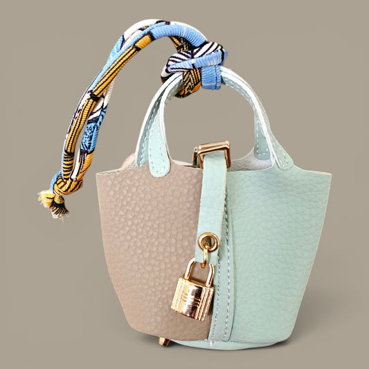 KIU Luxury Mini Lock Bag Charm Dual