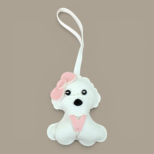 KIU Maltese Dog Bag Charm