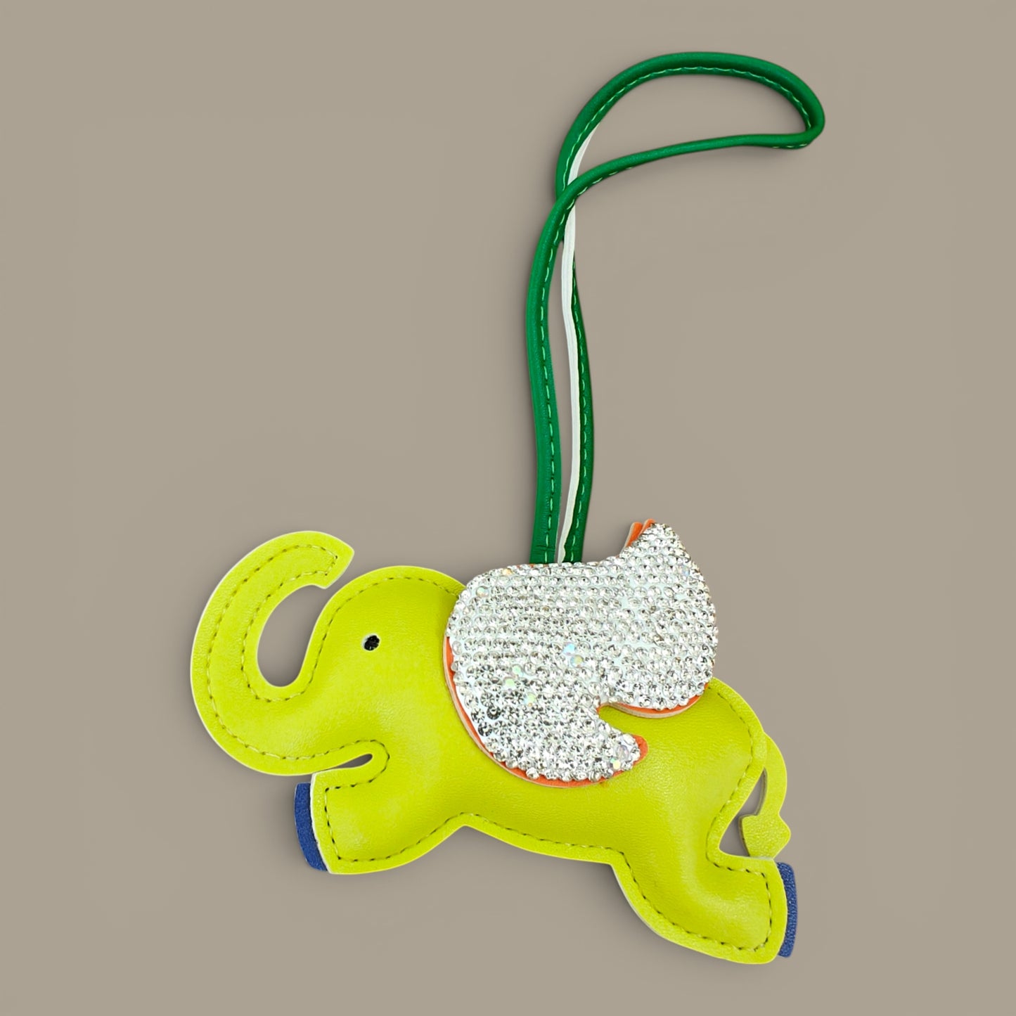 KIU Rhine Stone Flying Elephant Bag Charm