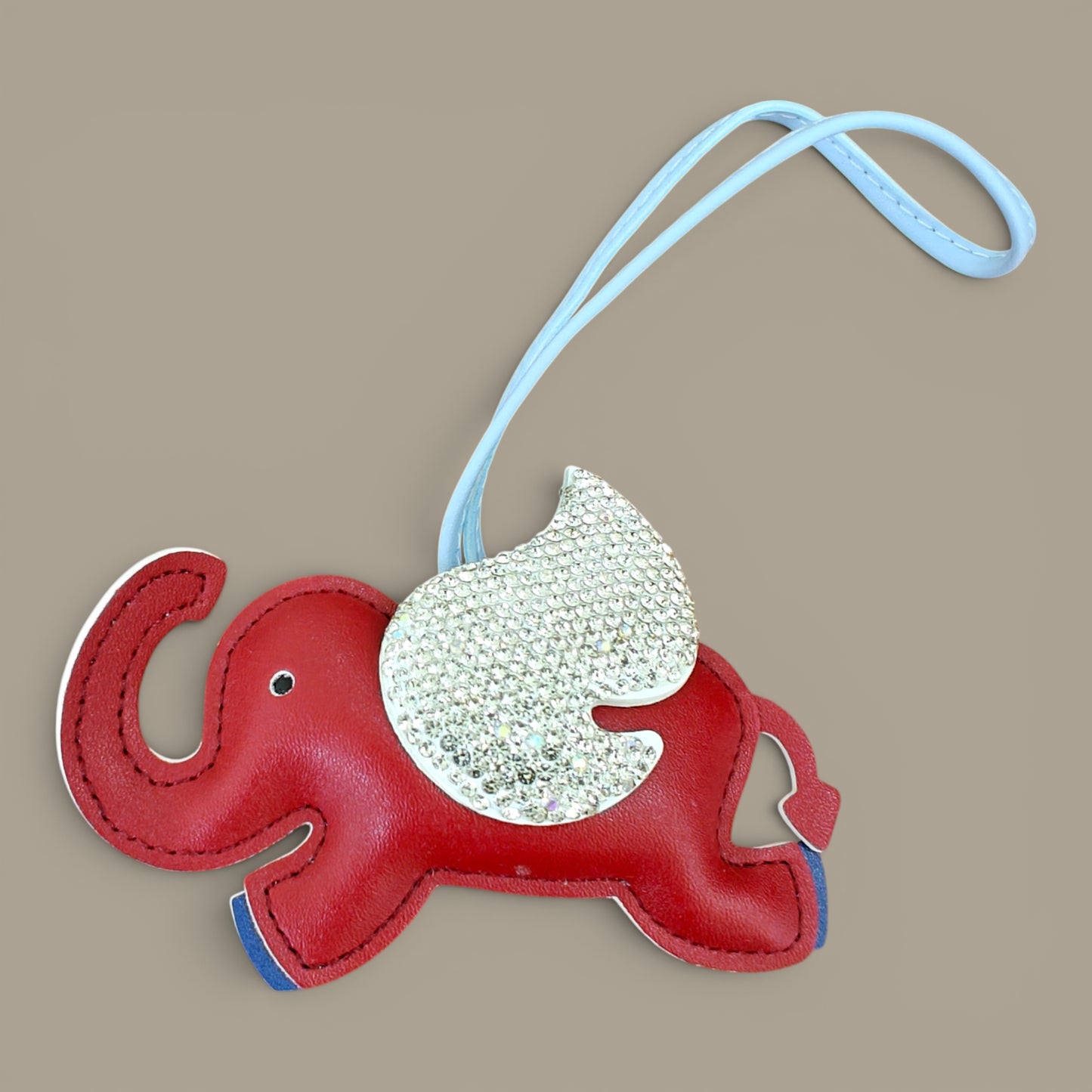 KIU Rhine Stone Flying Elephant Bag Charm