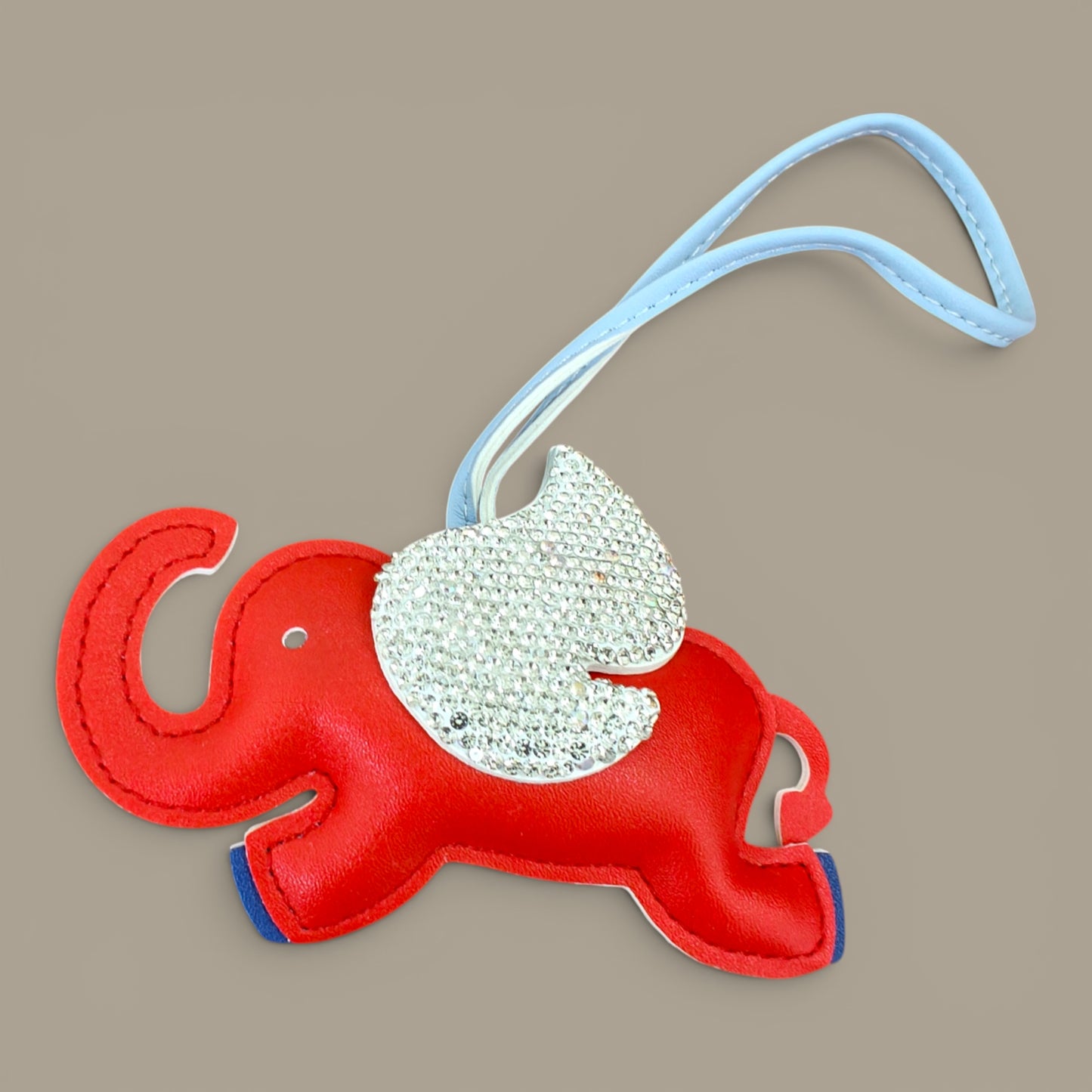 KIU Rhine Stone Flying Elephant Bag Charm