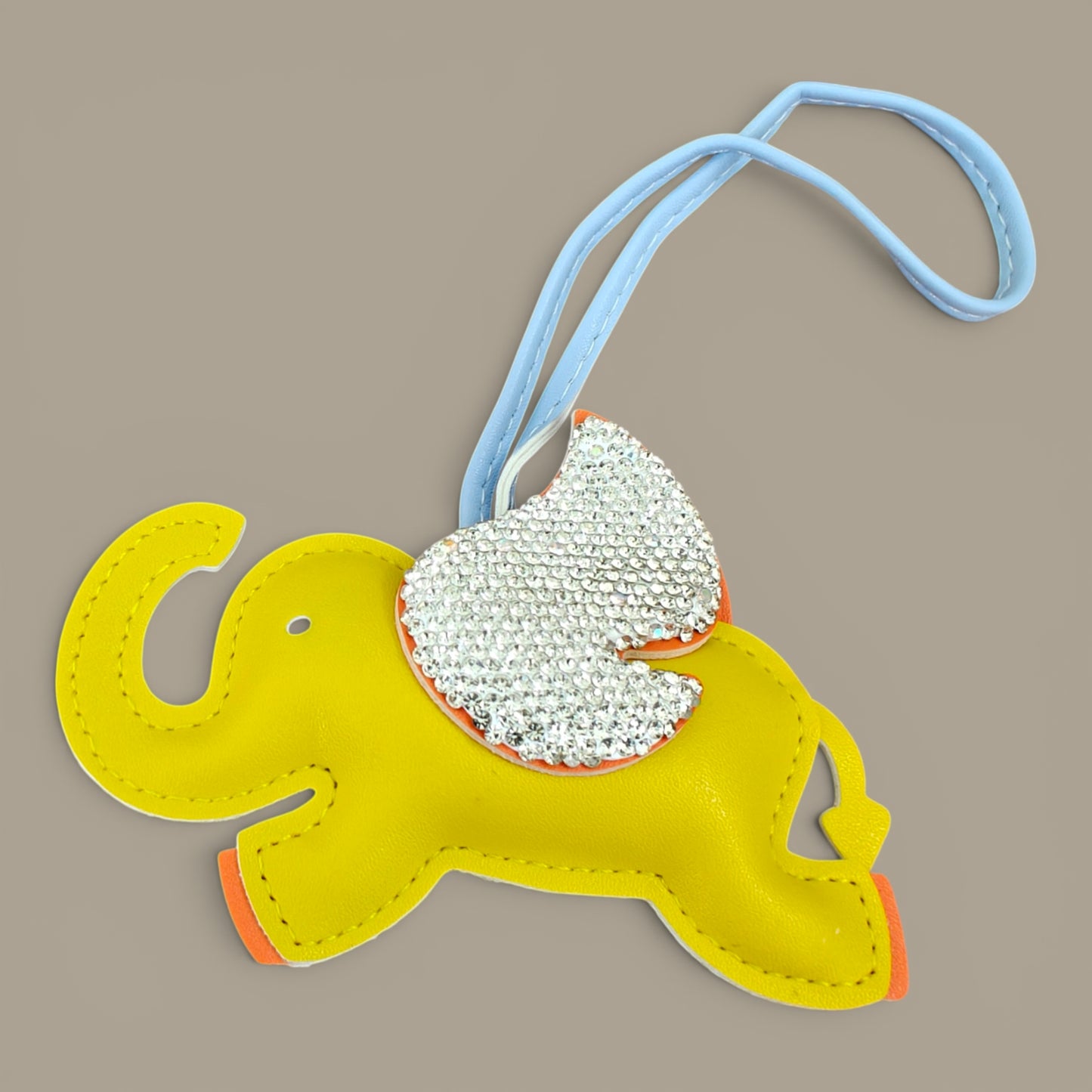 KIU Rhine Stone Flying Elephant Bag Charm