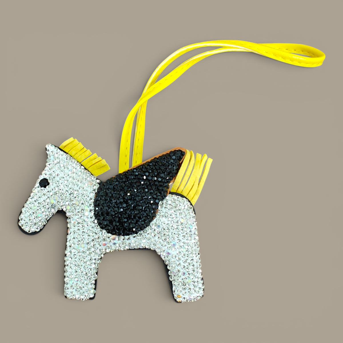 KIU Rhine Stone Pegasus Bag Charm