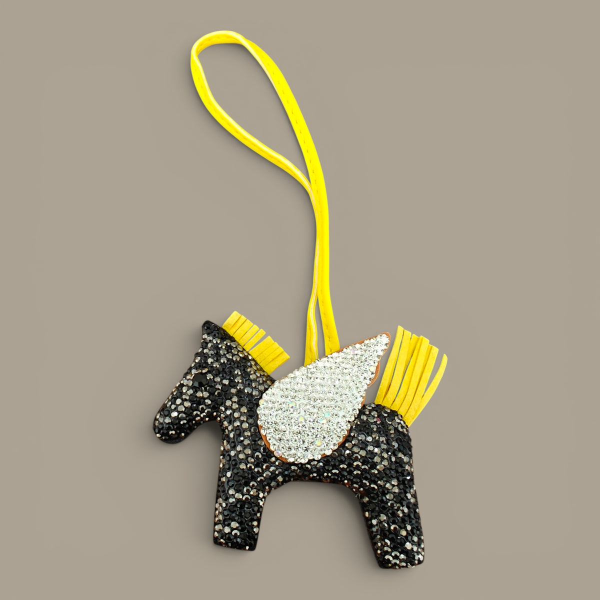 KIU Rhine Stone Pegasus Bag Charm