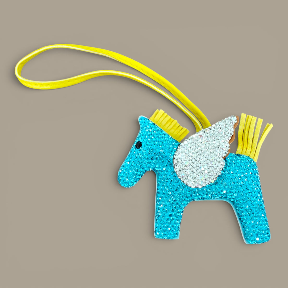 KIU Rhine Stone Pegasus Bag Charm