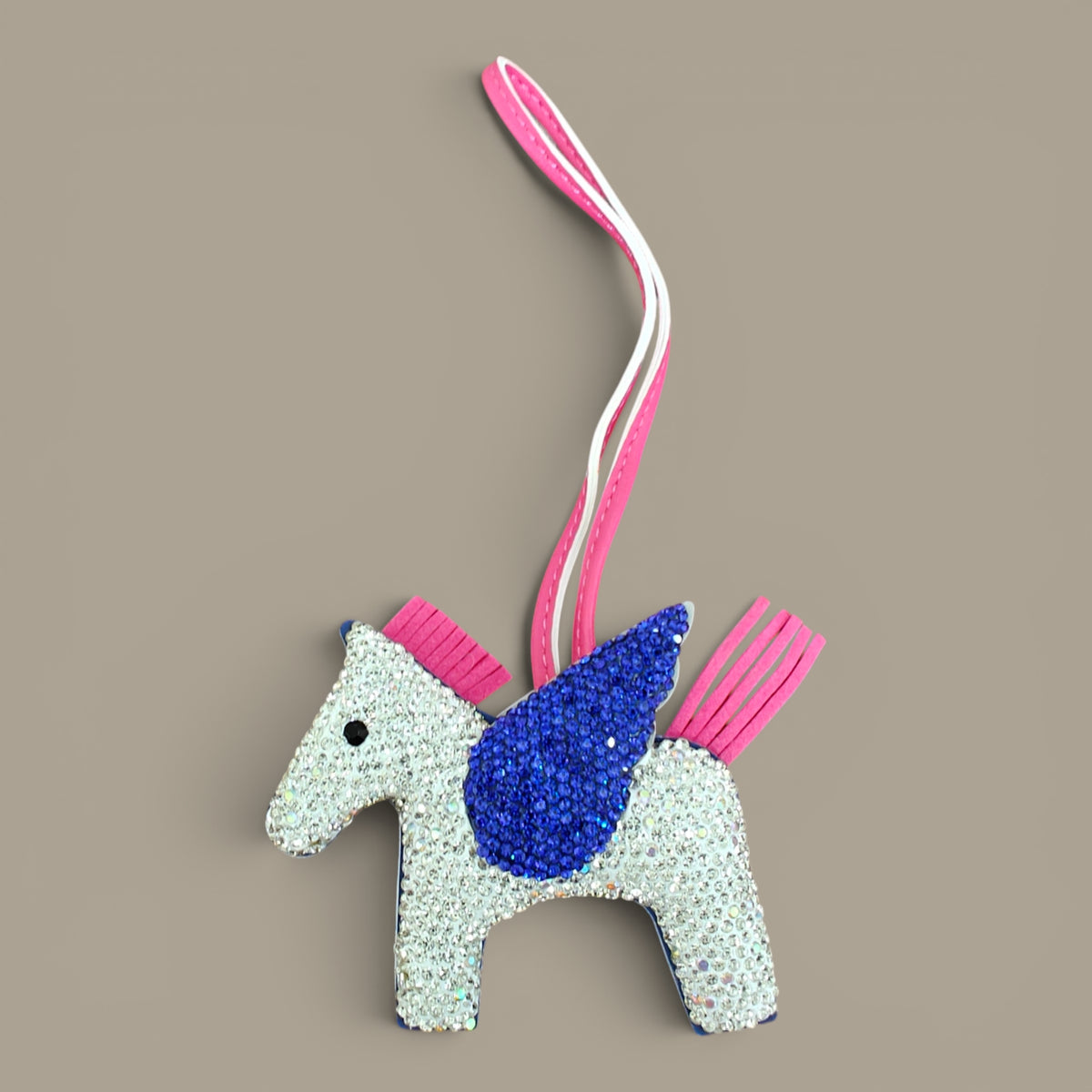 KIU Rhine Stone Pegasus Bag Charm