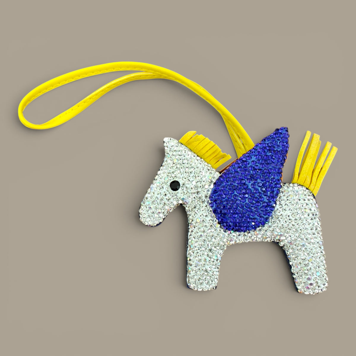 KIU Rhine Stone Pegasus Bag Charm