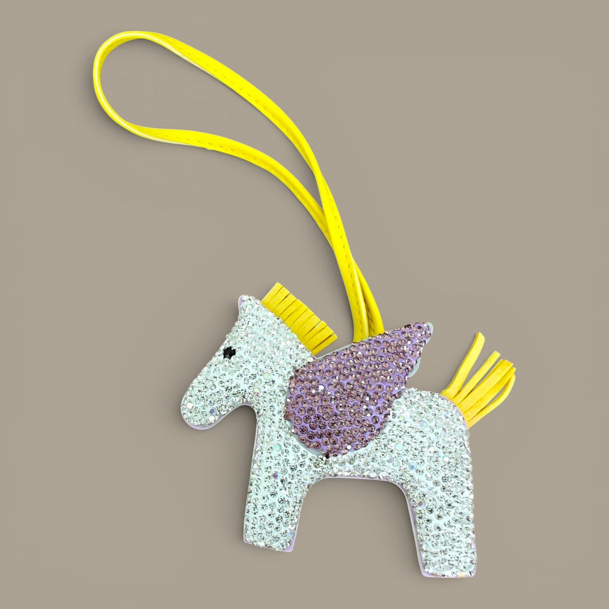 KIU Rhine Stone Pegasus Bag Charm