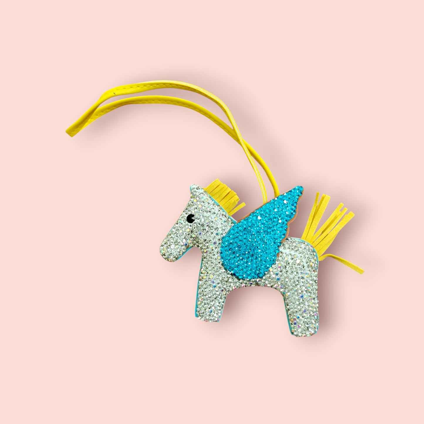KIU Rhinestone Pegasus Bag Charm