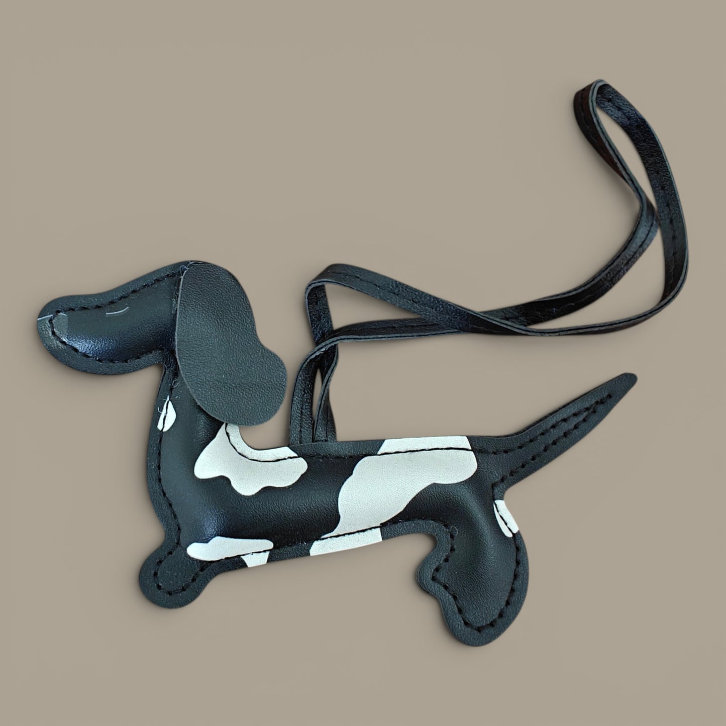 KIU Spotted Dachshund Dog Bag Charm