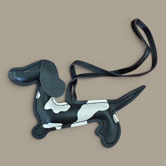 KIU Spotted Dachshund Dog Bag Charm