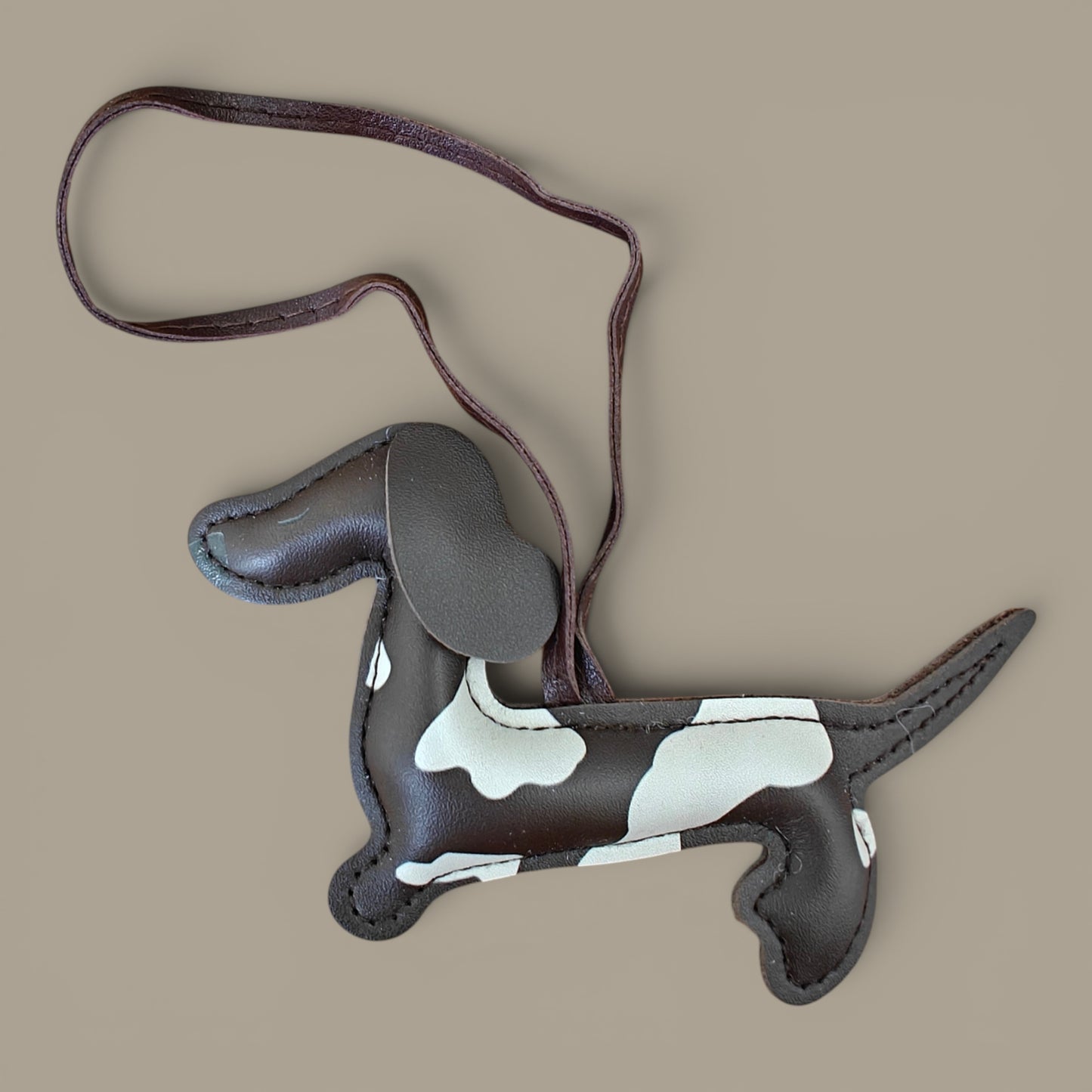 KIU Spotted Dachshund Dog Bag Charm