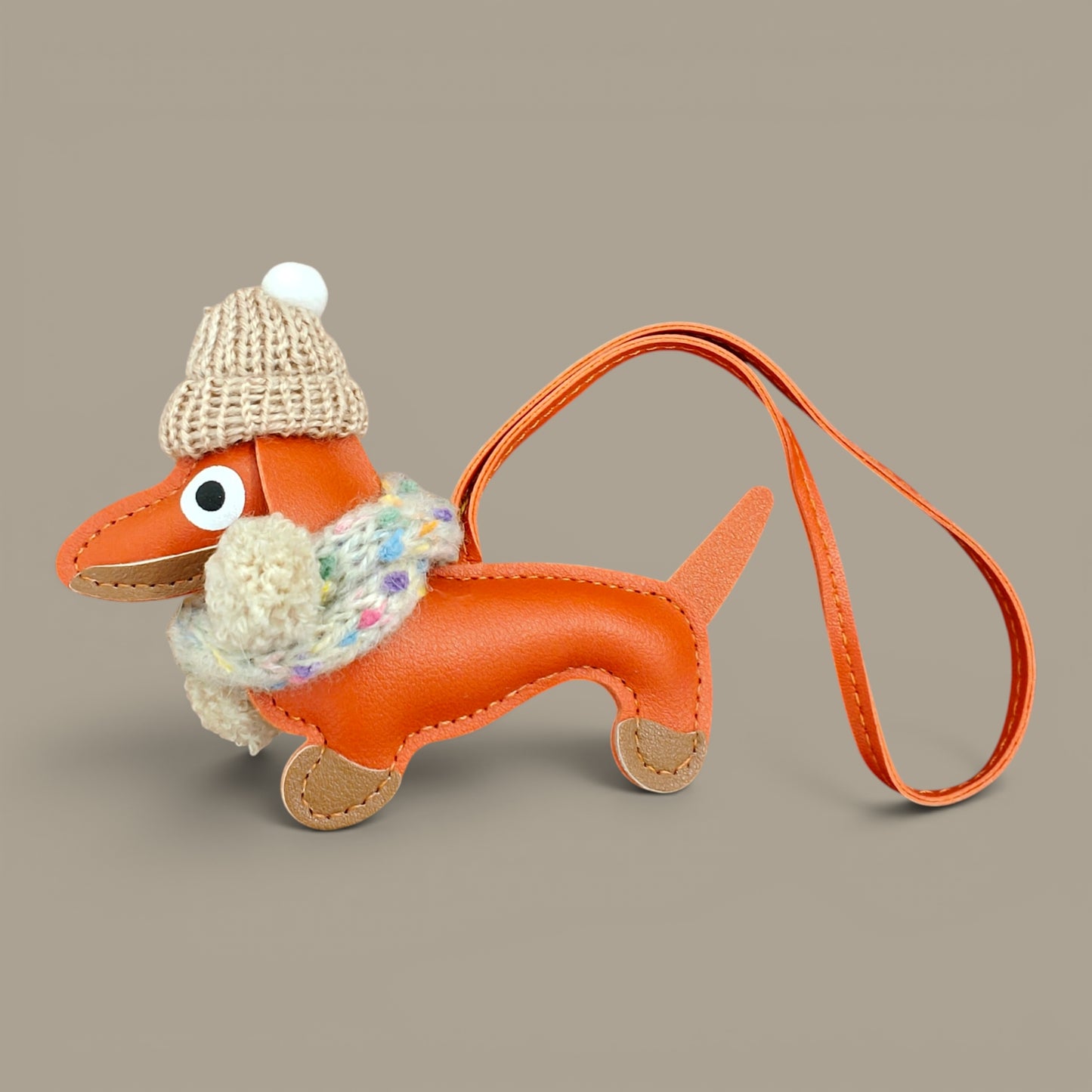 KIU Winter Dachshund Dog Bag Charm