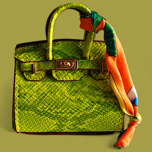 Luxury Mini Bag Charm Animal Print